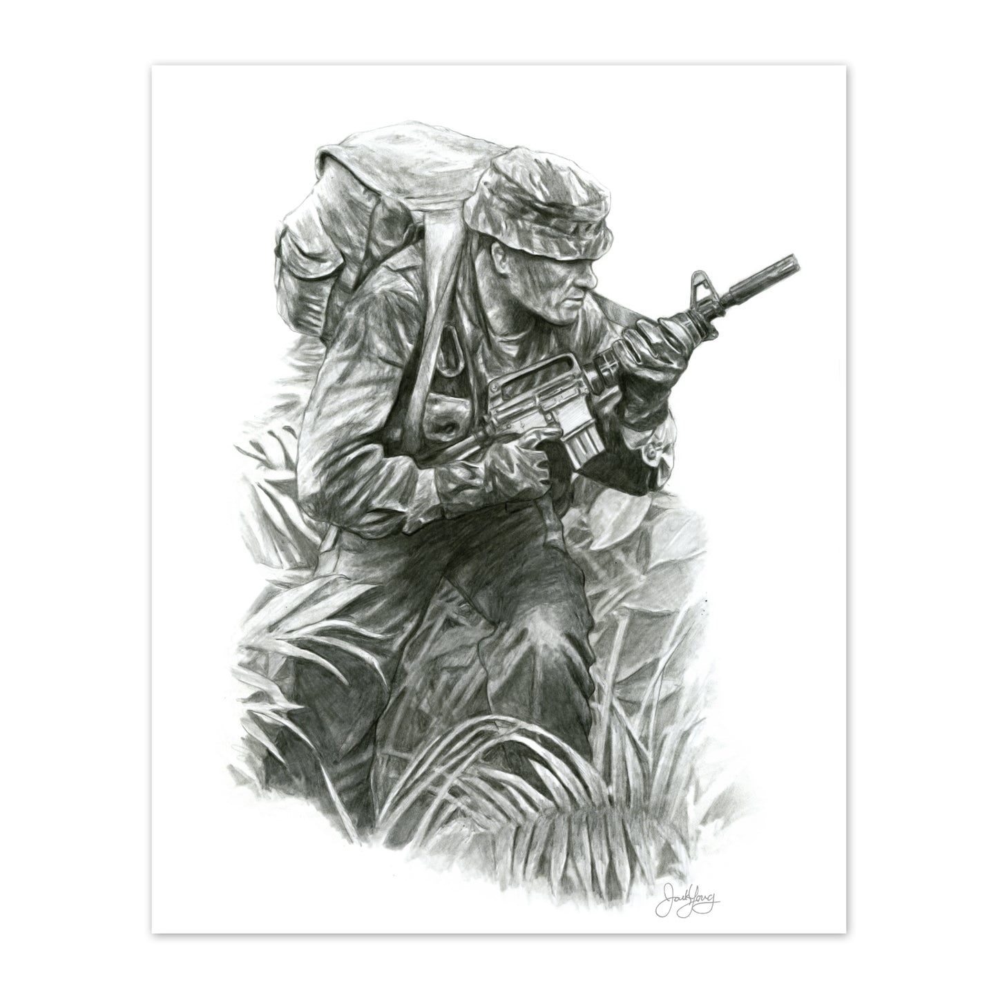 "The Professional" Billy Waugh MACVSOG Art Print