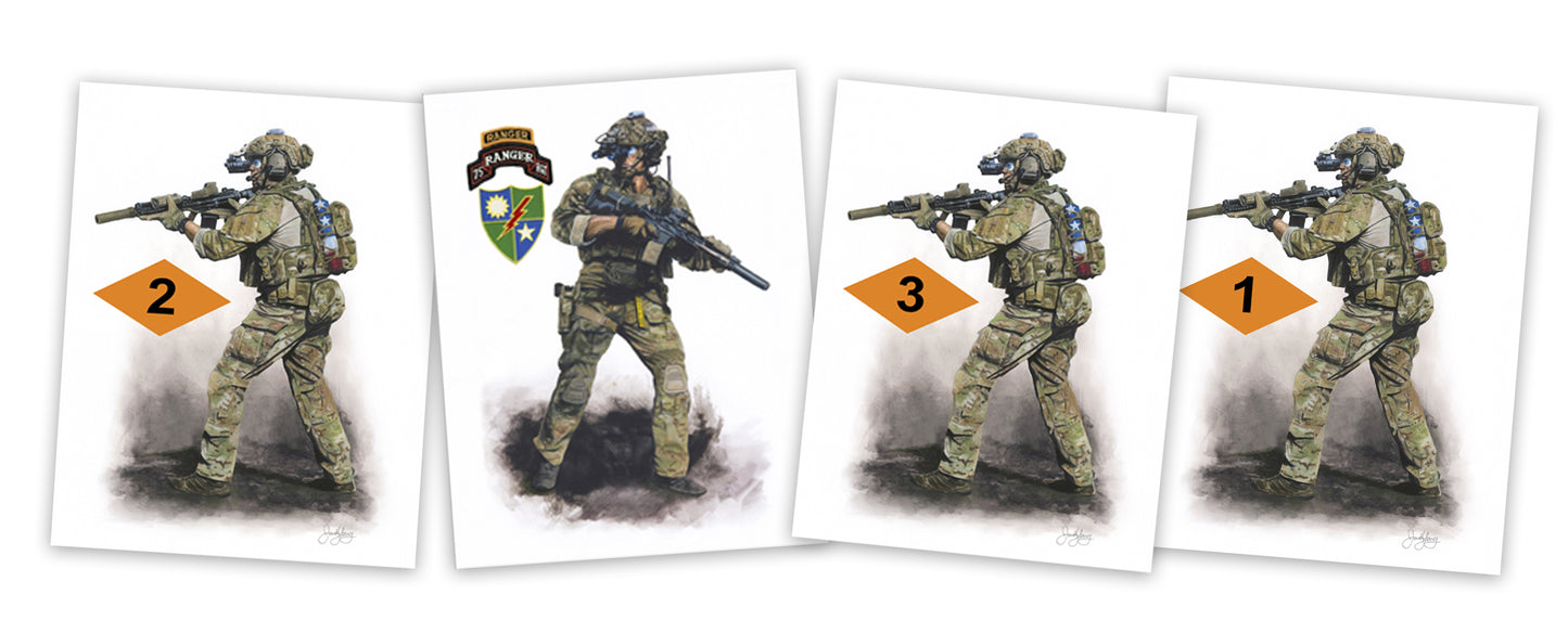 75th Ranger Regiment Collectors Set (4 Prints)