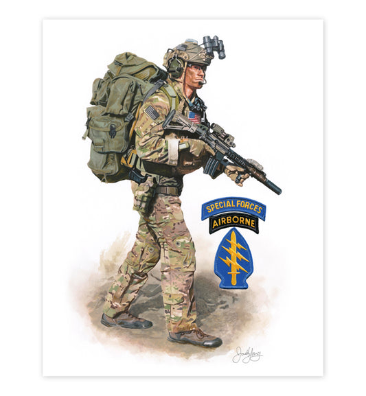 "The Quiet Professional" Special Forces Art Print