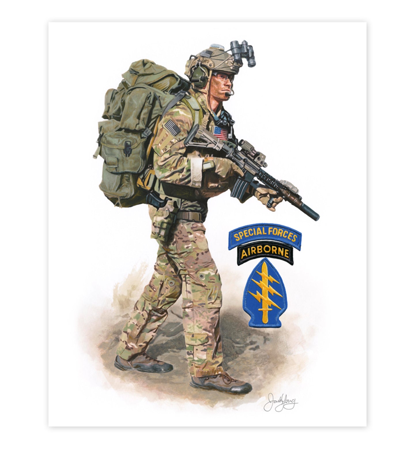 Army Special Forces Set (3 Prints)