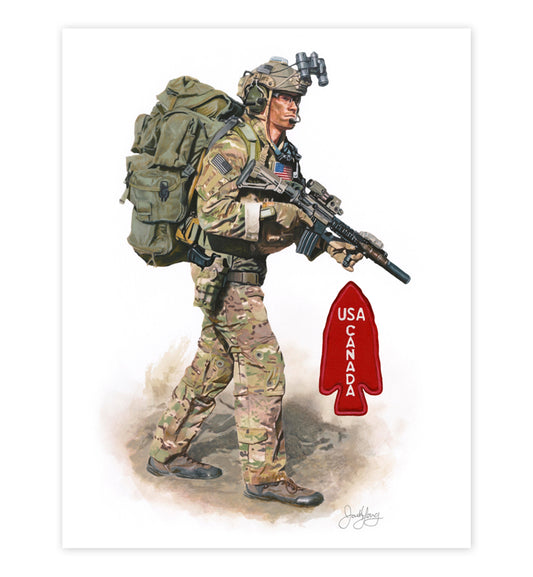 "The Quiet Professional" Special Forces Art Print (Devil's Brigade)