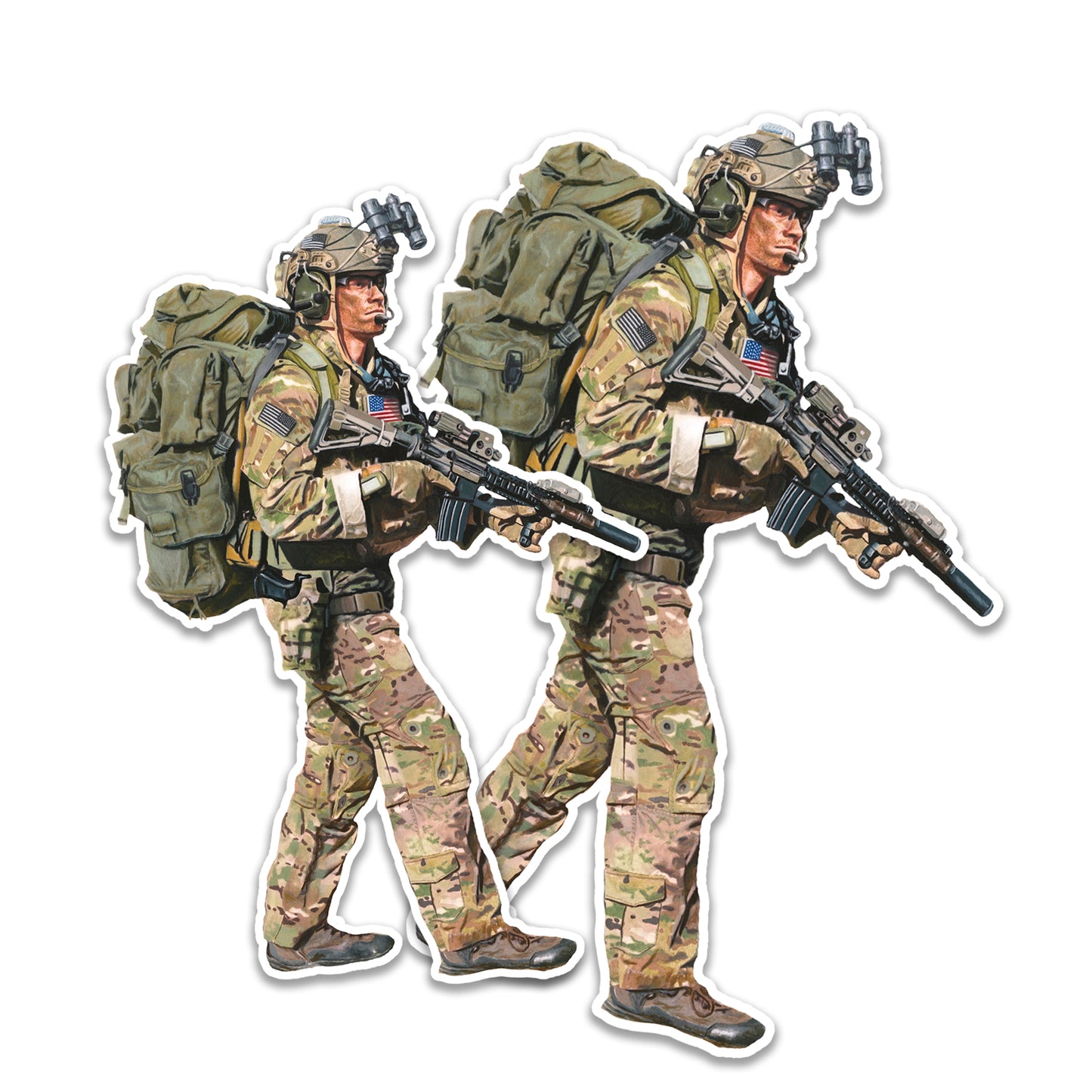 "The Quiet Professional" Special Forces Art Print (Triple Canopy)